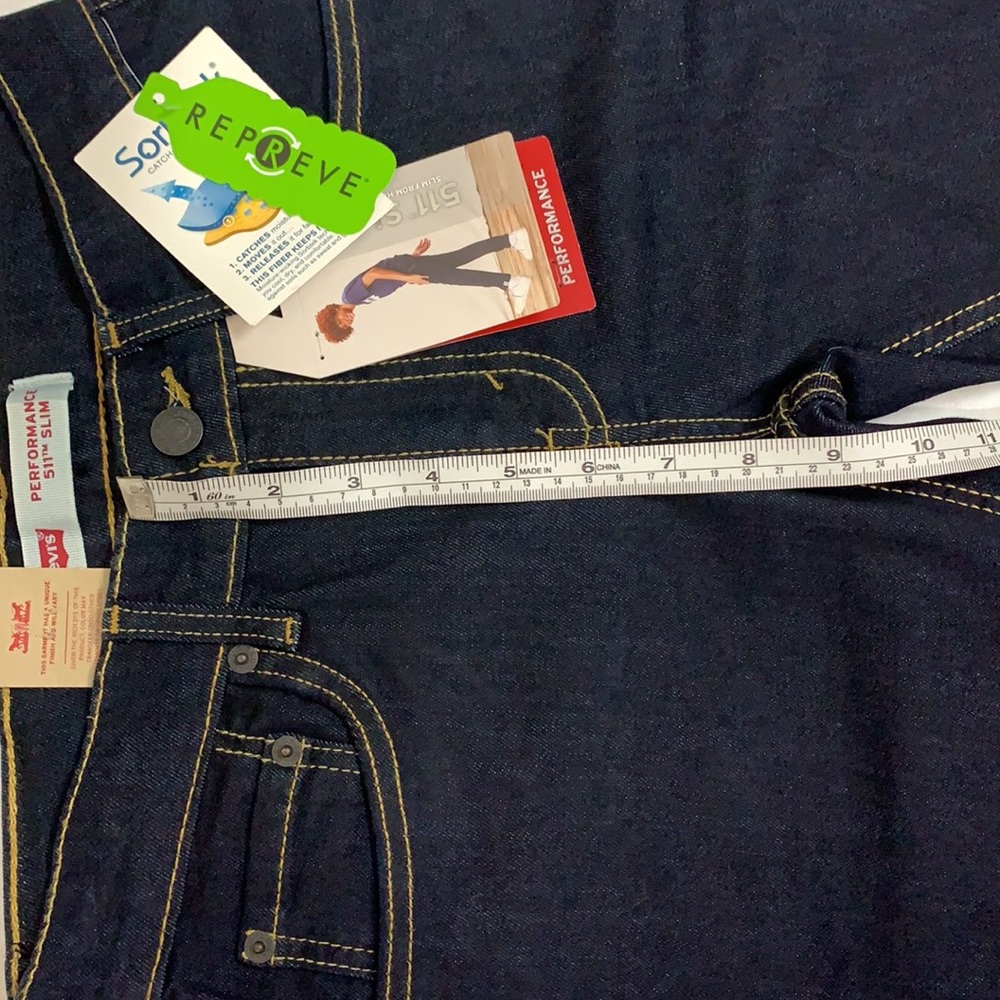 LEVI’S Slim fit JEAN’S 511 Dark wash stretch ankle Jean’s Sz 26 mid-rise Skinny - Picture 15 of 16